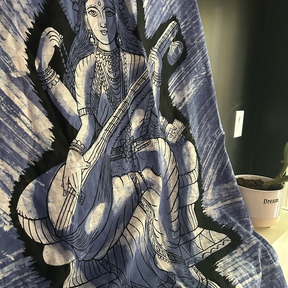 Blue Goddess Tapestry Batik - Picture 3 of 16